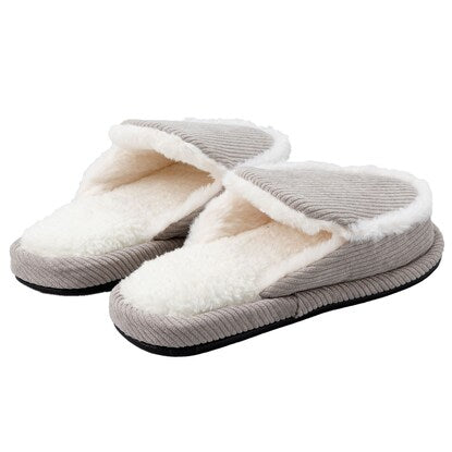 Slippers M (moccasin style ncSRm04 gray M)