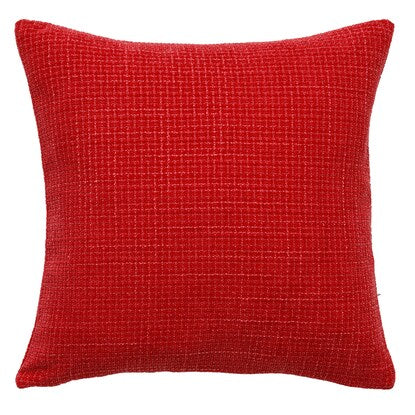 Cushion cover (plain red cSChq1)