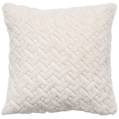 Cushion cover (spc fur ivory cSChq8)