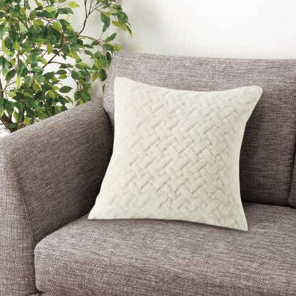 Cushion cover (spc fur ivory cSChq8)