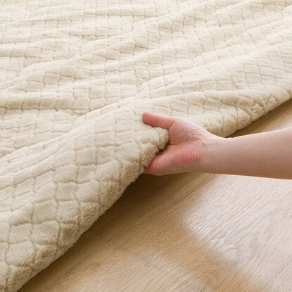 Kotatsu blanket N Warm SP Fur Beige (square cKT7)