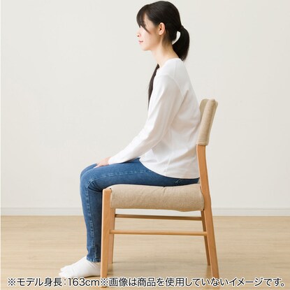 Posture support chair (compact chair) gray