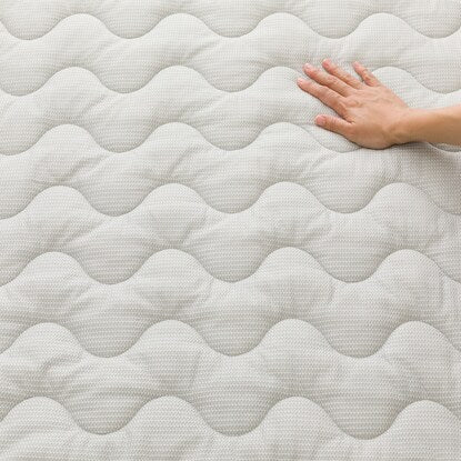 Double-sided mattress pad with elastic band, single size (N Warm SP GY S A2411)