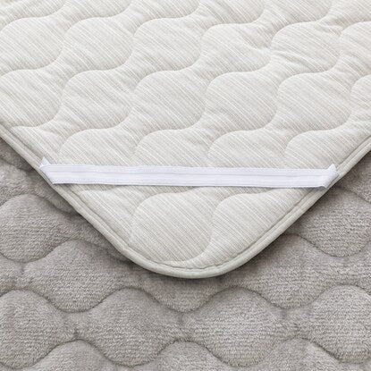 Double-sided mattress pad with elastic band, single size (N Warm WSP GY SA2412)