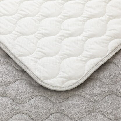 Easy to place, just place it on the mattress pad, single size (N Warm WSP GY SA2412)