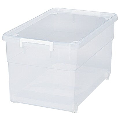 Large capacity, sturdy storage box with lid L