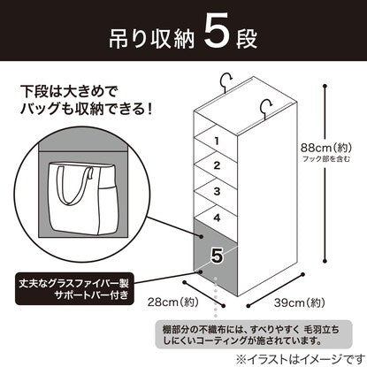 吊り収納 5段（EB2c01）