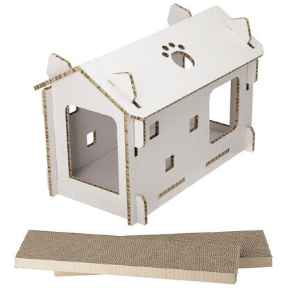 Scratching house roof (white wash)