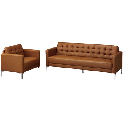 3-seater synthetic leather sofa (KSL401 GT-NP#2 CM)