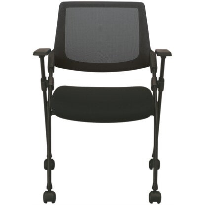 Meeting chair (X-16AW2 with armrests, BK/BK) 