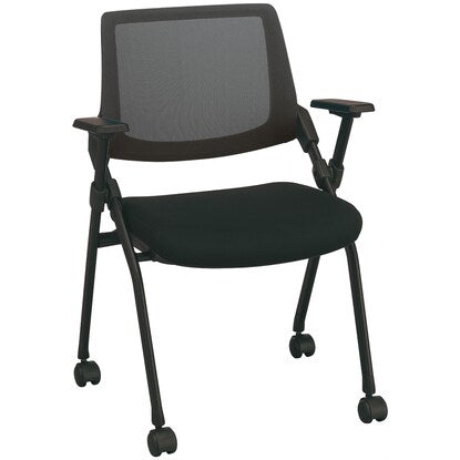 Meeting chair (X-16AW2 with armrests, BK/BK) 