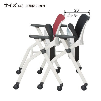 Meeting chair (X-16AW2 with armrests, BK/BK) 