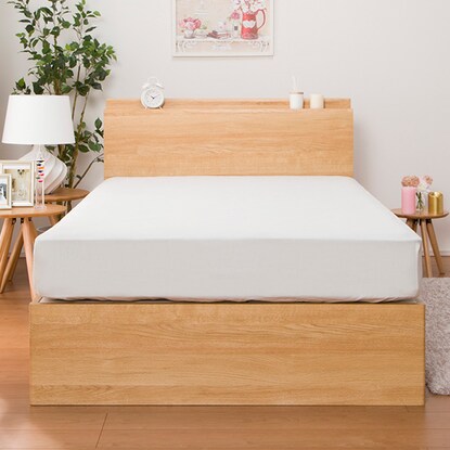 Semi-double bed frame (Kite 3 deep type/LBR)