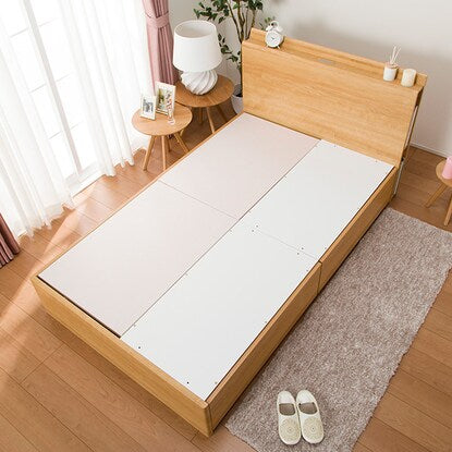 Semi-double bed frame (Kite 3 deep type/LBR)