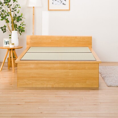 Semi-double tatami bed (Shiden JP-F38 with drawers/LBR)