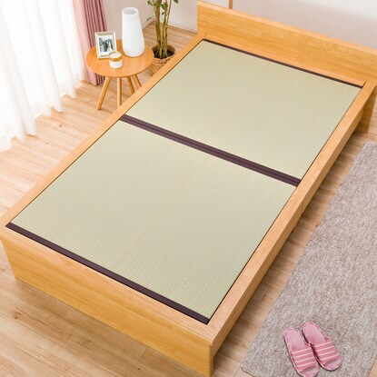 Semi-double tatami bed (Shiden JP-F38 with drawers/LBR)