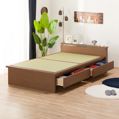 Semi-double tatami bed (Shiden JP-C38 with drawers/MBR)