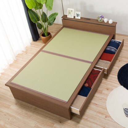 Semi-double tatami bed (Shiden JP-C38 with drawers/MBR)