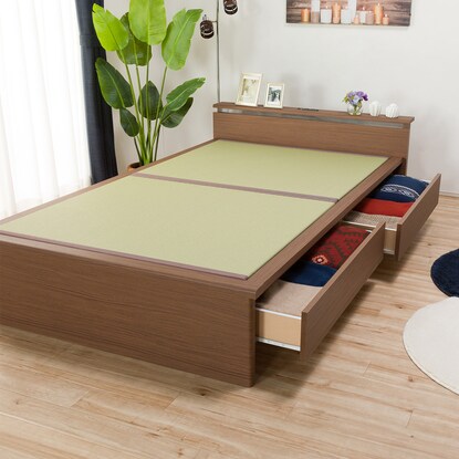 Semi-double tatami bed (Shiden JP-C38 with drawers/MBR)