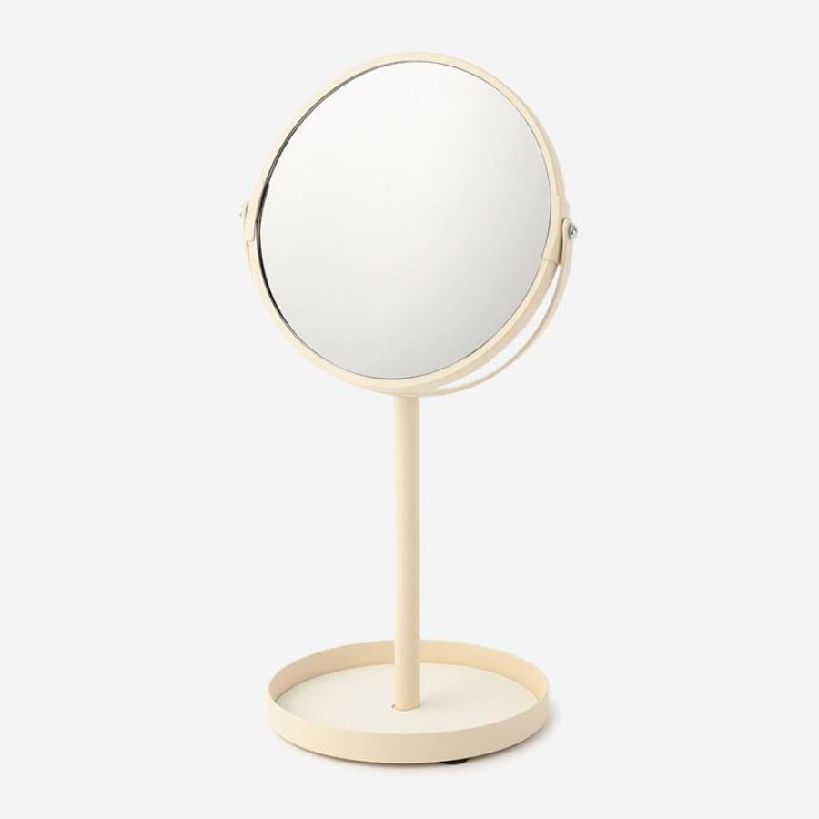 Stand mirror, ivory