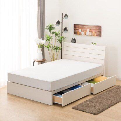 Semi-double bed frame (EB-001 with drawers WW DR)