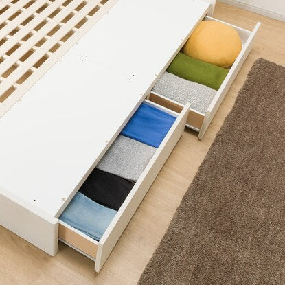 Semi-double bed frame (EB-001 with drawers WW DR)