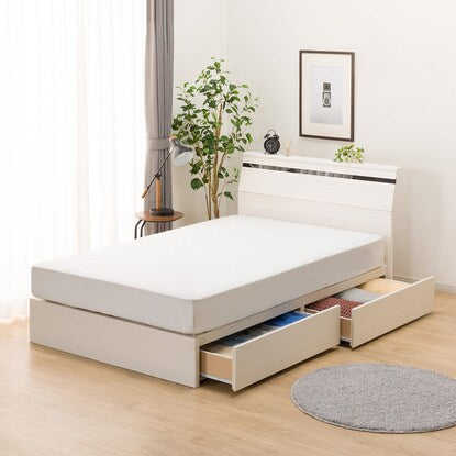 Semi-double bed frame (EB-002 with drawers WW DR)