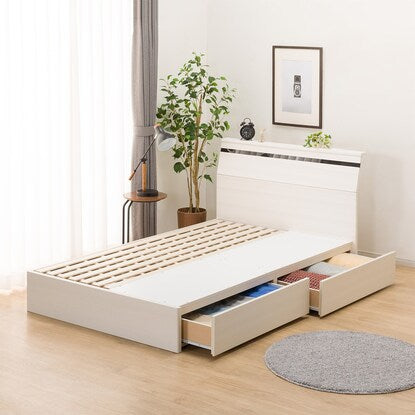 Semi-double bed frame (EB-002 with drawers WW DR)