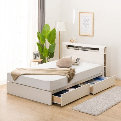 Semi-double bed frame (EB-003 with drawers WW DR)