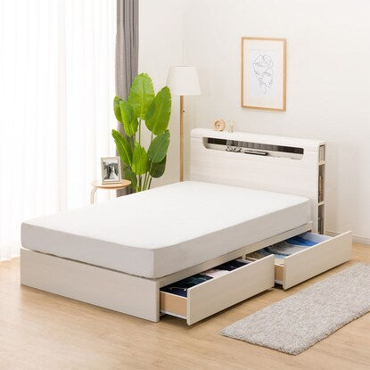 Semi-double bed frame (EB-003 with drawers WW DR)