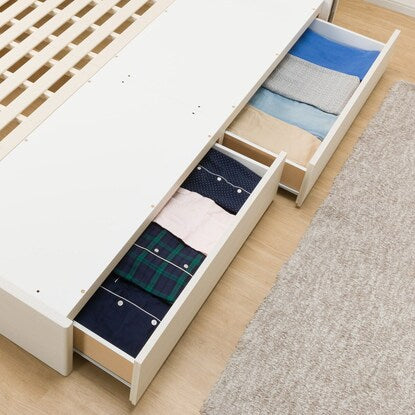 Semi-double bed frame (EB-003 with drawers WW DR)