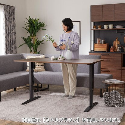 Electric height adjustable dining table (JT341 135 MBR)