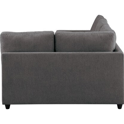 Upholstered corner sofa bed with storage (Noark 2 LC water-repellent type DGY)