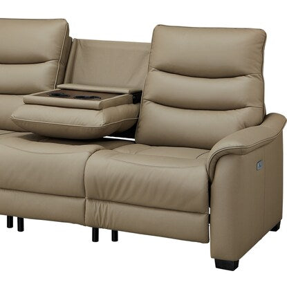 5-piece corner sofa set with electric reclining function (N Beliva 3 leather MO)