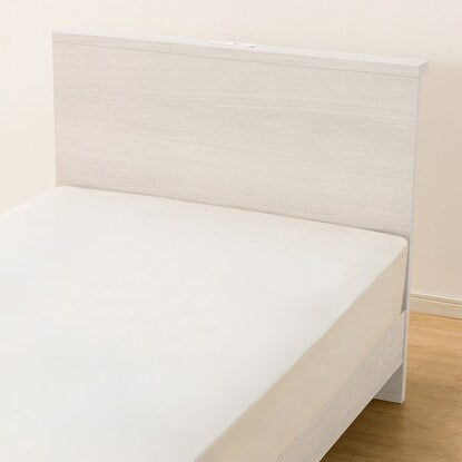 Single bed frame with mini shelf (NS-002 LEG/LOW floorboard WW)