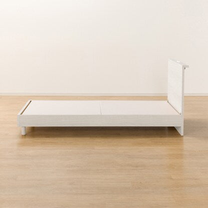 Single bed frame with mini shelf (NS-002 LEG/LOW floorboard WW)