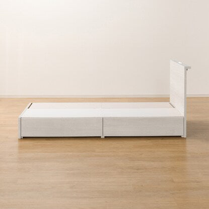 Single bed frame with mini shelf (NS-002 shallow type/baseboard WW)