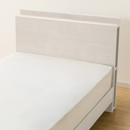 Single bed frame with shelf and side storage (NS-003 LEG/LOW floorboard WW)