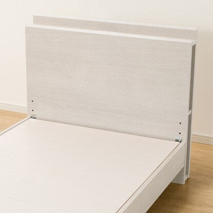 Single bed frame with shelf and side storage (NS-003 LEG/LOW floorboard WW)