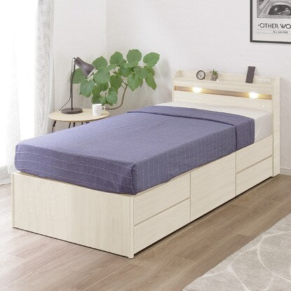 Chest bed with ample storage space (WH)