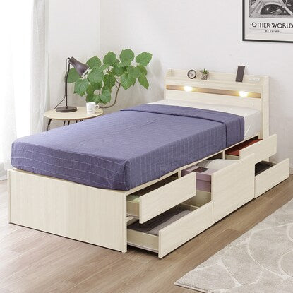 Chest bed with ample storage space (WH)