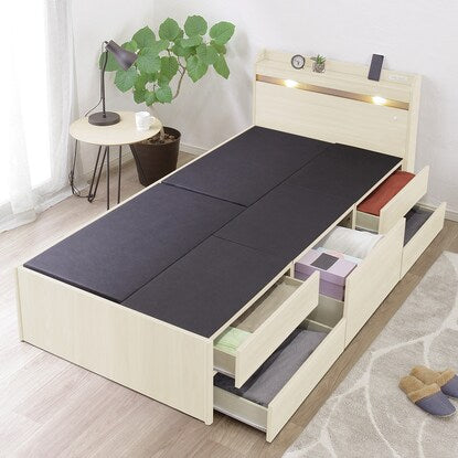 Chest bed with ample storage space (WH)