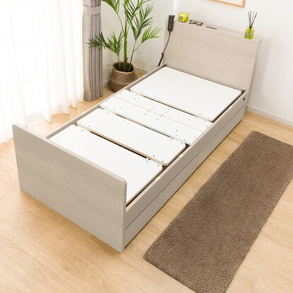 Electric single bed frame (NS002 DR GY)