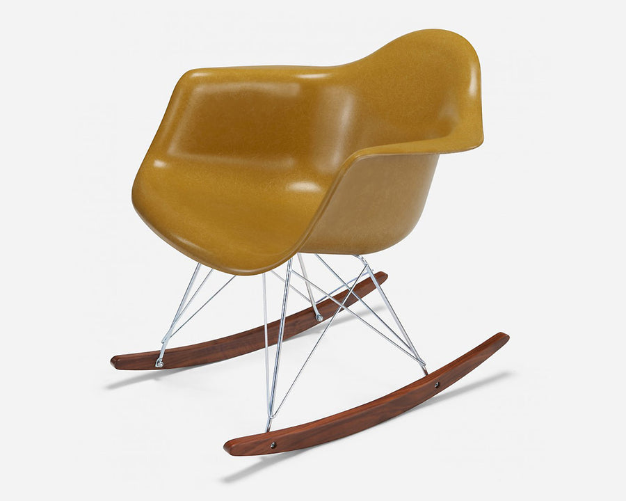 Fiberglass Arm Shell Chair MUSTARD マスタード