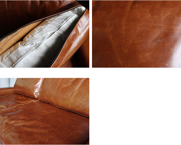 VIDER sofa camel oil leather ヴィデルソファ キャメルオイルレザー