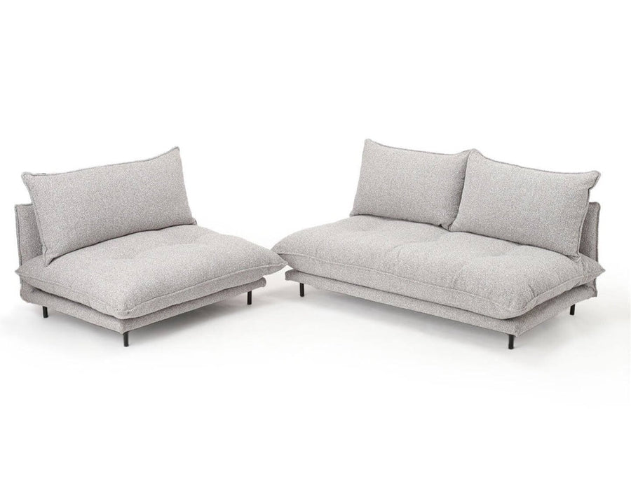 PORTO SOFA Low Boucle-GRY Porto sofa low gray