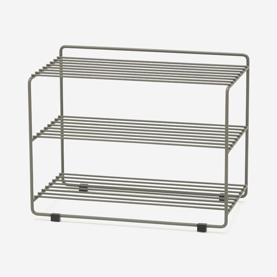 DOWNTOWN Shoe Rack GREEN GREY