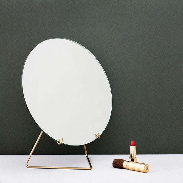 STANDING mirror BRASS