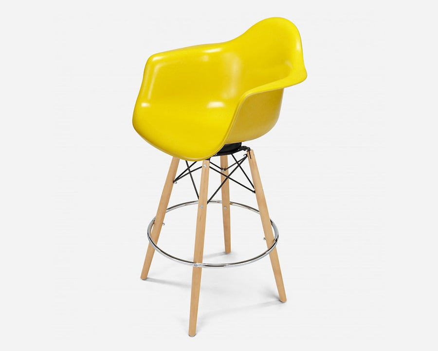 Fiberglass Arm Shell Chair YELLOW イエロー