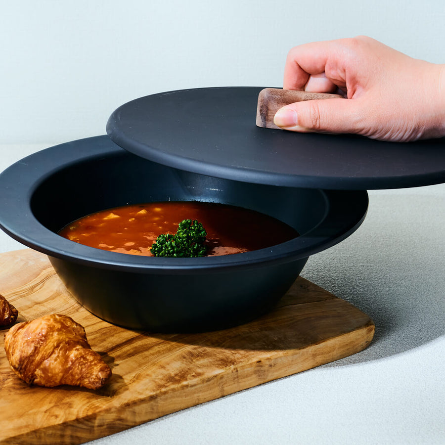 FRYING PAN JIU Ｍ 深型 ハンドルセット ウォルナット